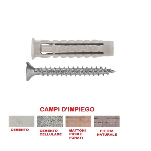 Tassello Universale C/vite 6x30 *(1pz)